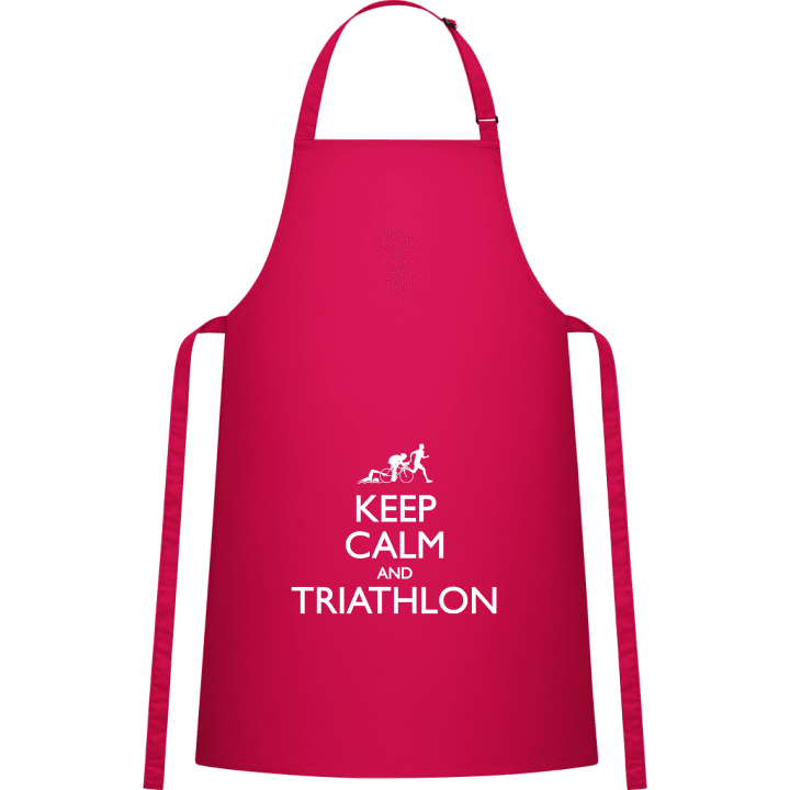 Keep Calm And Triathlon Tablier de cuisine contain pic