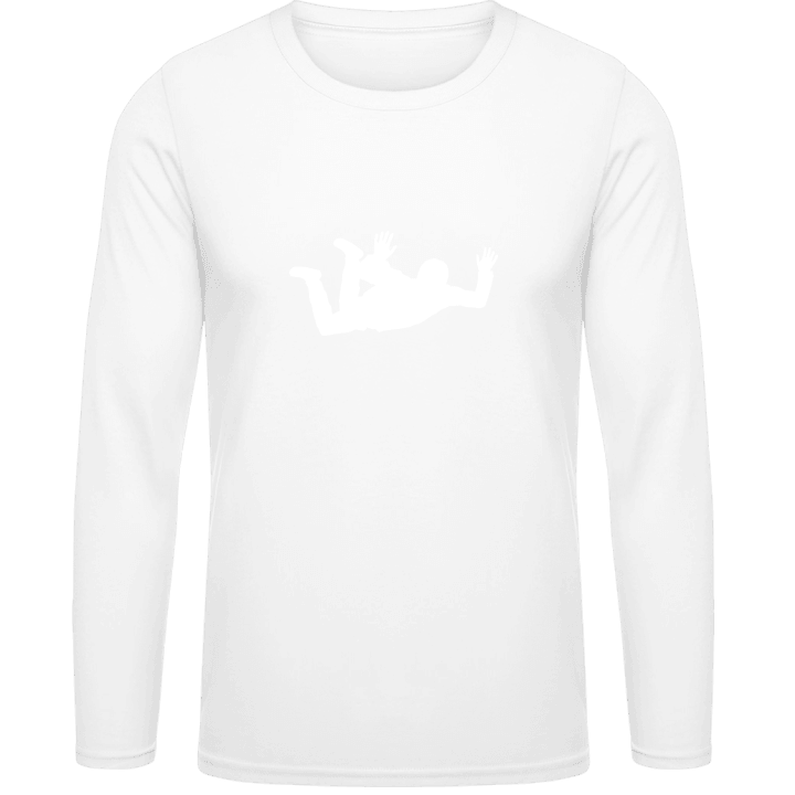Skydiver Free Fall Silhouette Long Sleeve Shirt contain pic