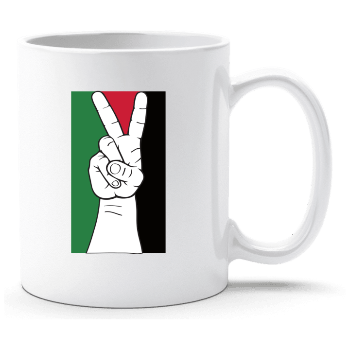 Peace Palestine Flag Coppa contain pic