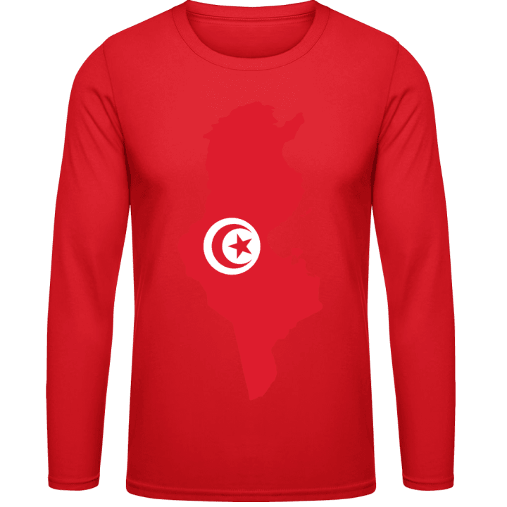Tunisia Map Långärmad skjorta contain pic