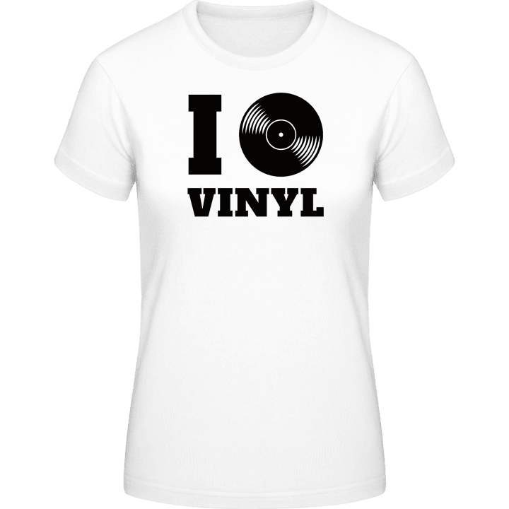 I Love Vinyl Frauen T-Shirt contain pic