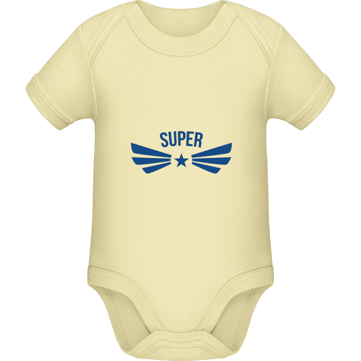 Winged Super + YOUR TEXT Baby romperdress contain pic