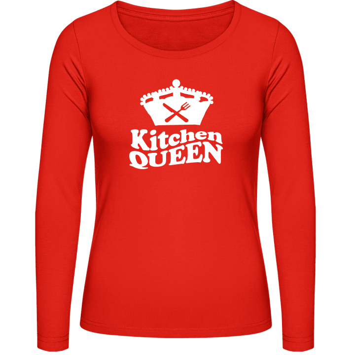 Kitchen Queen Langermet skjorte for kvinner contain pic