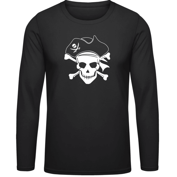 Pirate Skull With Hat Long Sleeve Shirt 0 image