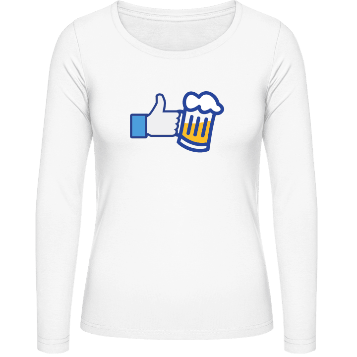 I Like Beer T-shirt à manches longues pour femmes contain pic
