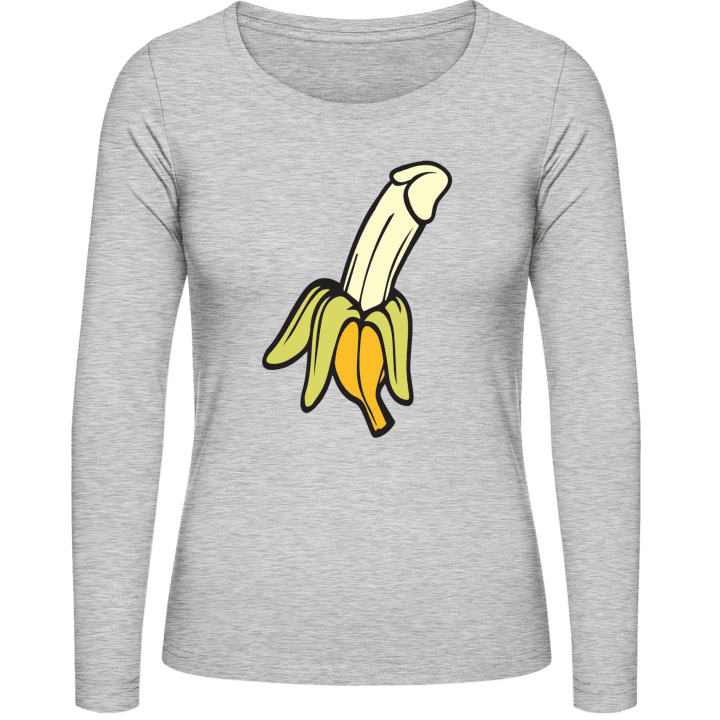 Penis Banana Camisa de manga larga para mujer contain pic