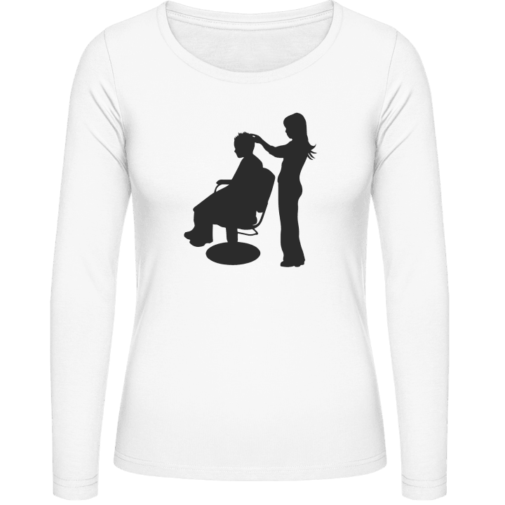 Haircutter Hairdresser Vrouwen Lange Mouw Shirt contain pic