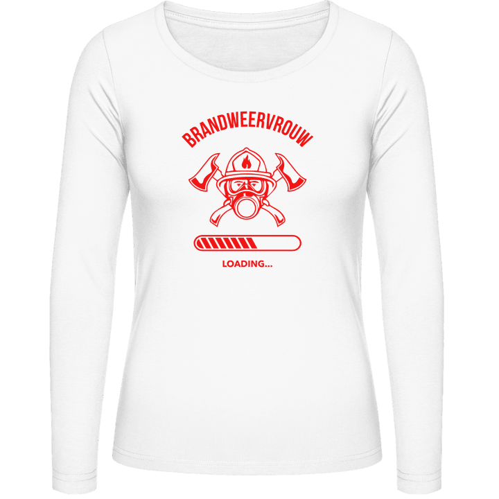 Brandweervrouw Loading Langermet skjorte for kvinner contain pic