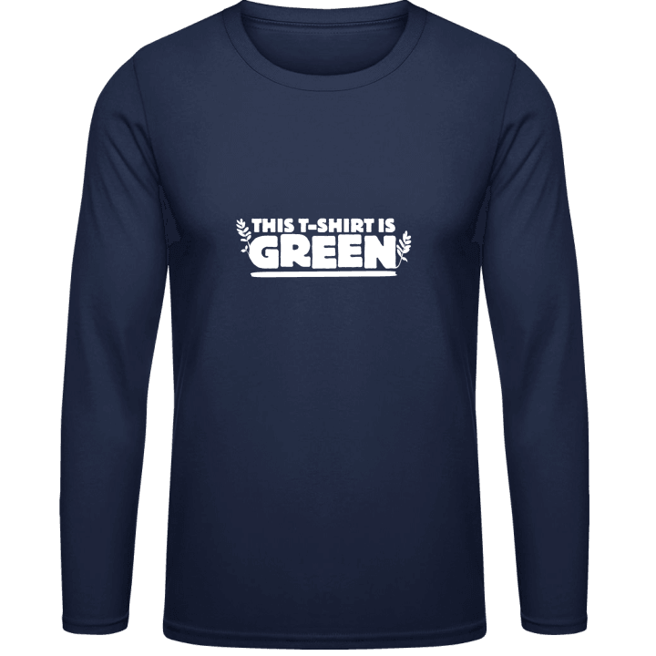Green T-Shirt T-shirt à manches longues contain pic