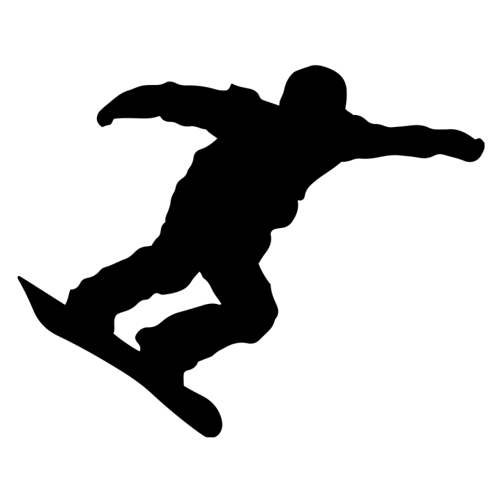 Silhouette Snowboarder Huvtröja 0 image
