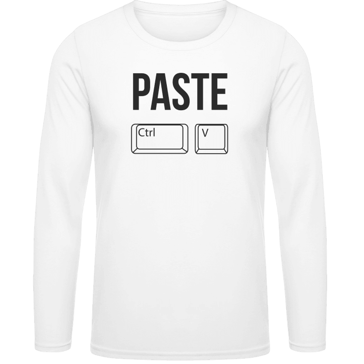 Paste Ctrl V Shirt met lange mouwen contain pic