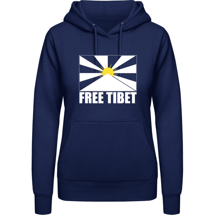 Free Tibet Flag Sudadera con capucha para mujer contain pic