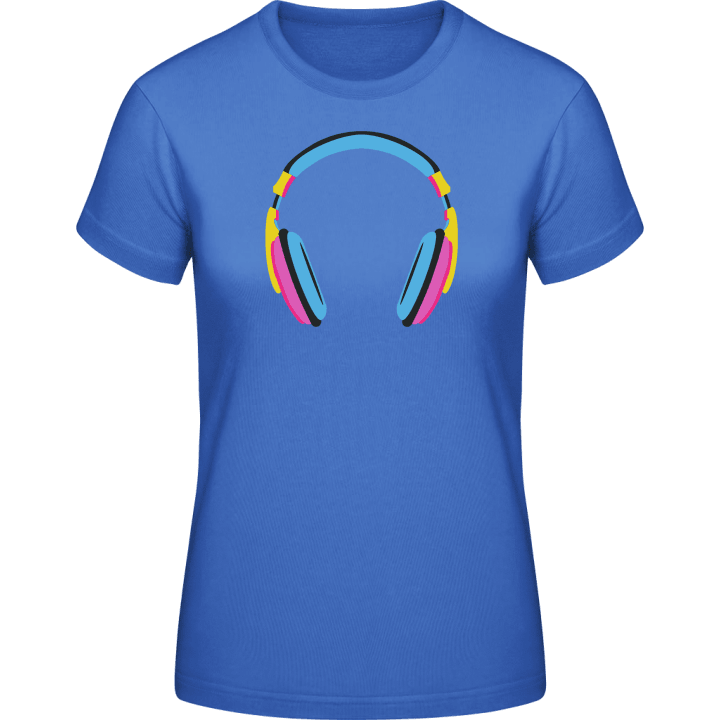Funky Headphone T-skjorte for kvinner contain pic