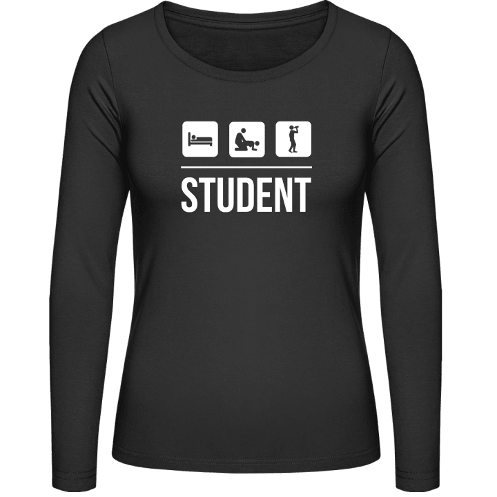 Student Langermet skjorte for kvinner contain pic
