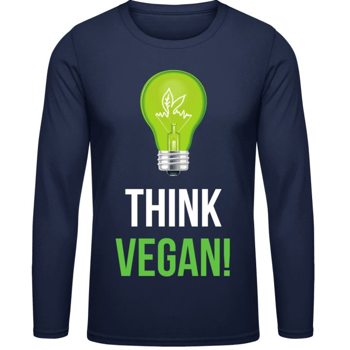 Think Vegan Logo Camicia a maniche lunghe contain pic