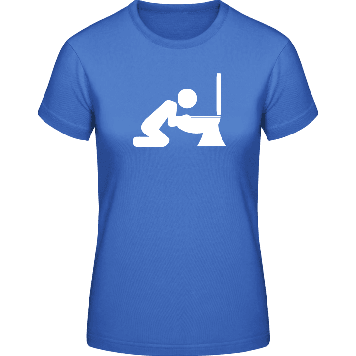 Toilet Vomiting Women T-Shirt contain pic