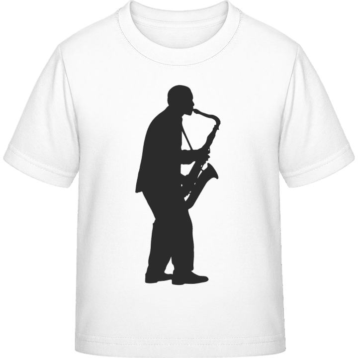 Saxophonist Silhouette Kinder T-Shirt contain pic