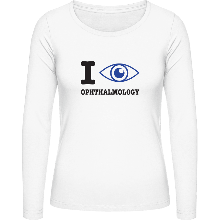 I Love Ophthalmology Frauen Langarmshirt contain pic
