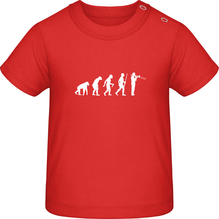 Trombonist Evolution Baby T-skjorte contain pic