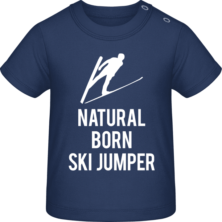 Natural Born Ski Jumper Baby T-skjorte contain pic