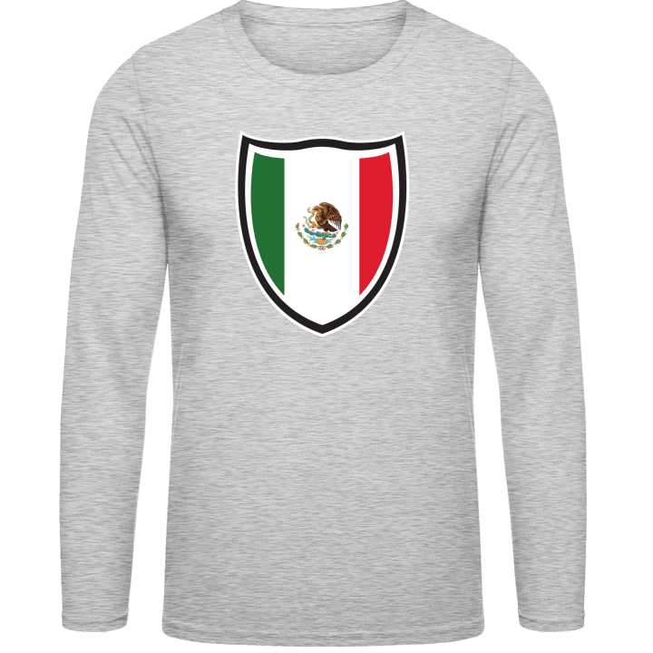 Mexico Flag Shield Langermet skjorte contain pic