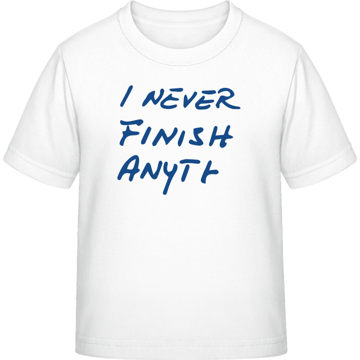 I Never Finish Anything Kinderen T-shirt 0 image