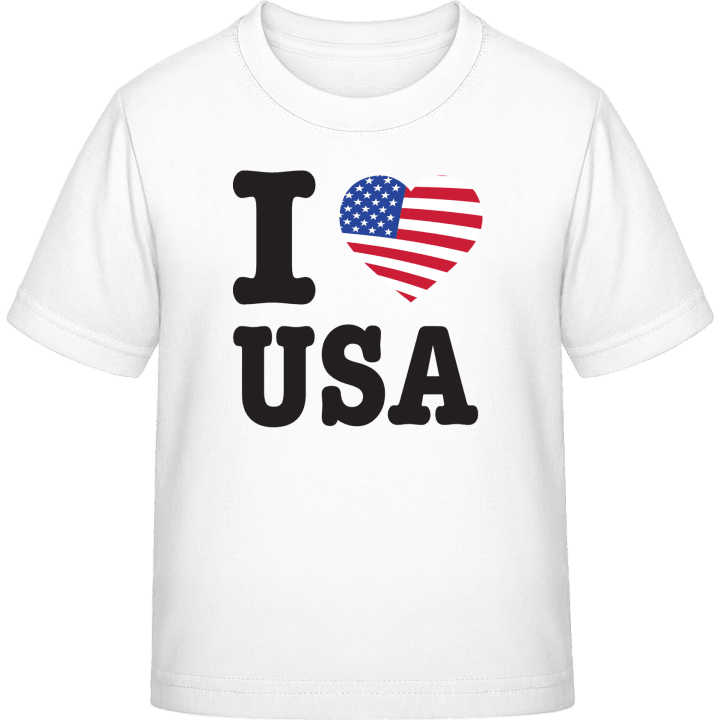 I Love USA Kids T-shirt contain pic