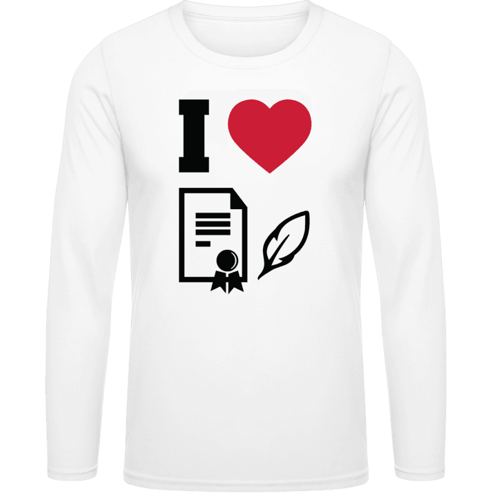 I Love Notaries T-shirt à manches longues contain pic