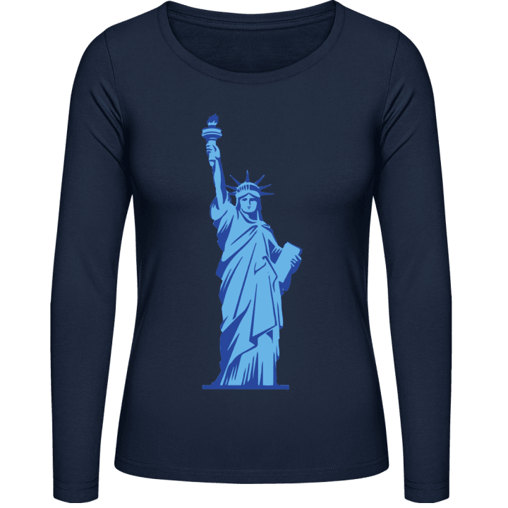 Statue Of Liberty Icon T-shirt à manches longues pour femmes contain pic