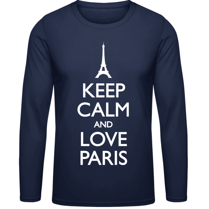 Keep Calm and love Paris Langarmshirt contain pic