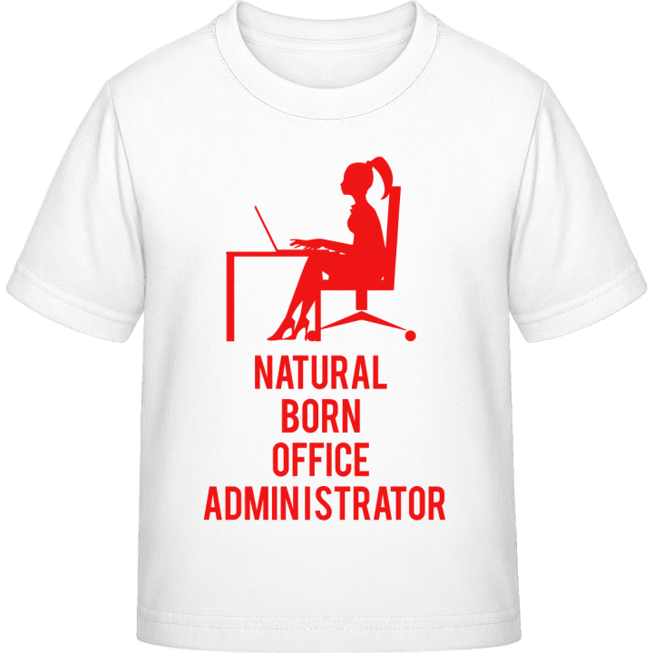 Natural Born Office Administrator T-skjorte for barn contain pic