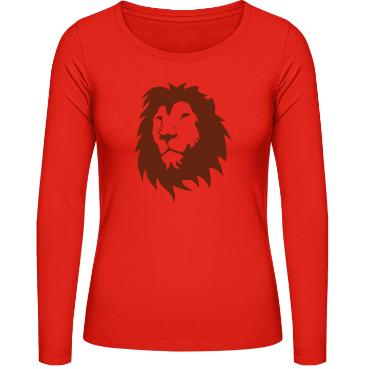 Lion Head Silhouette Langermet skjorte for kvinner 0 image