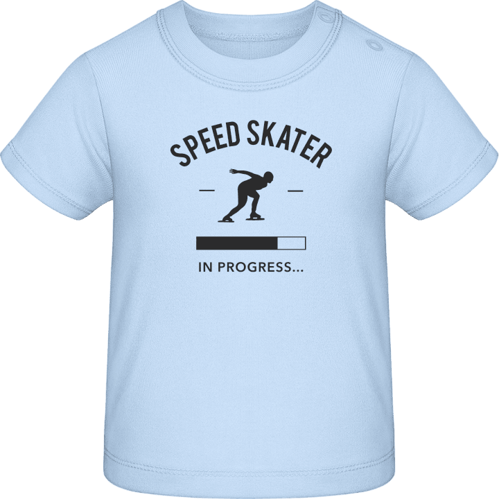 Speed Skater in Progress Baby T-skjorte contain pic