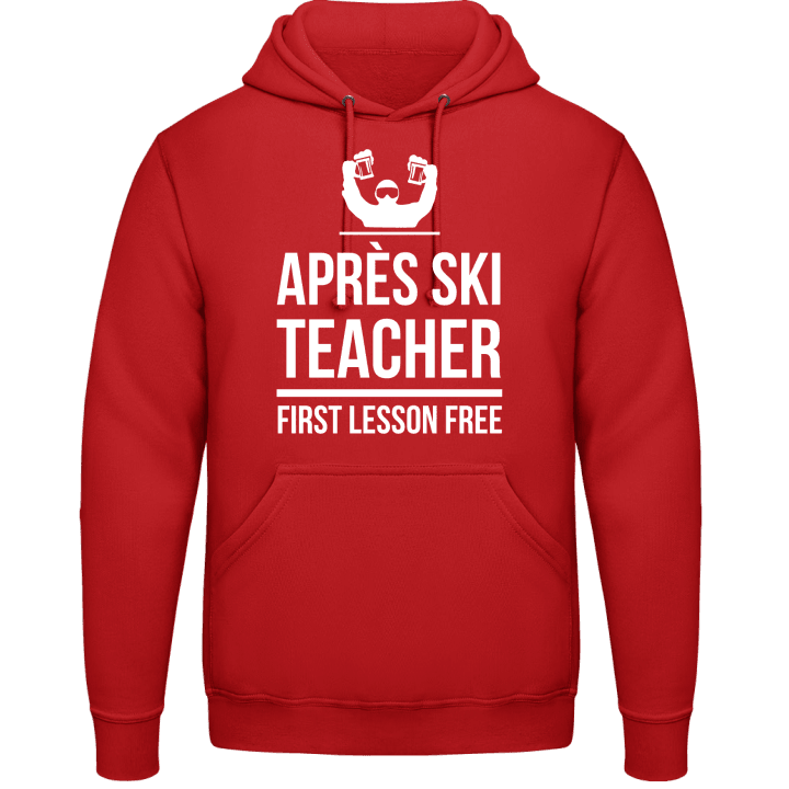 Après Ski Teacher First Lesson Free Sudadera con capucha contain pic