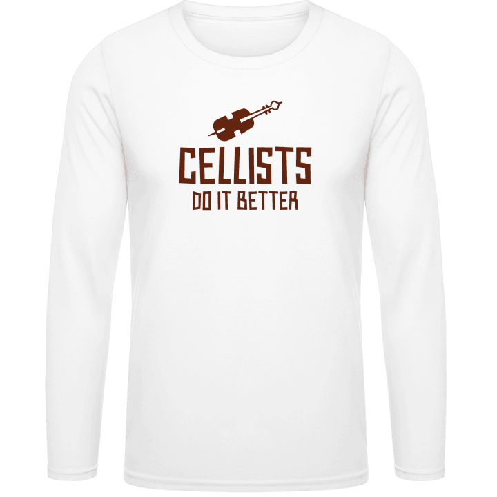 Cellists Do It Better Långärmad skjorta contain pic