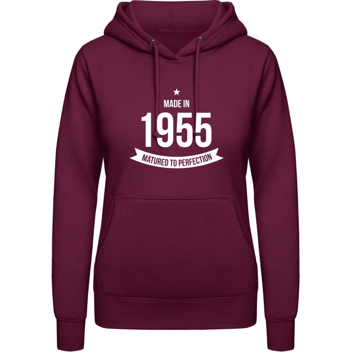 Made in 1955 Matured To Perfection Hoodie för kvinnor 0 image