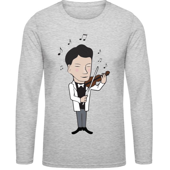 Violinist Illustration Langermet skjorte contain pic