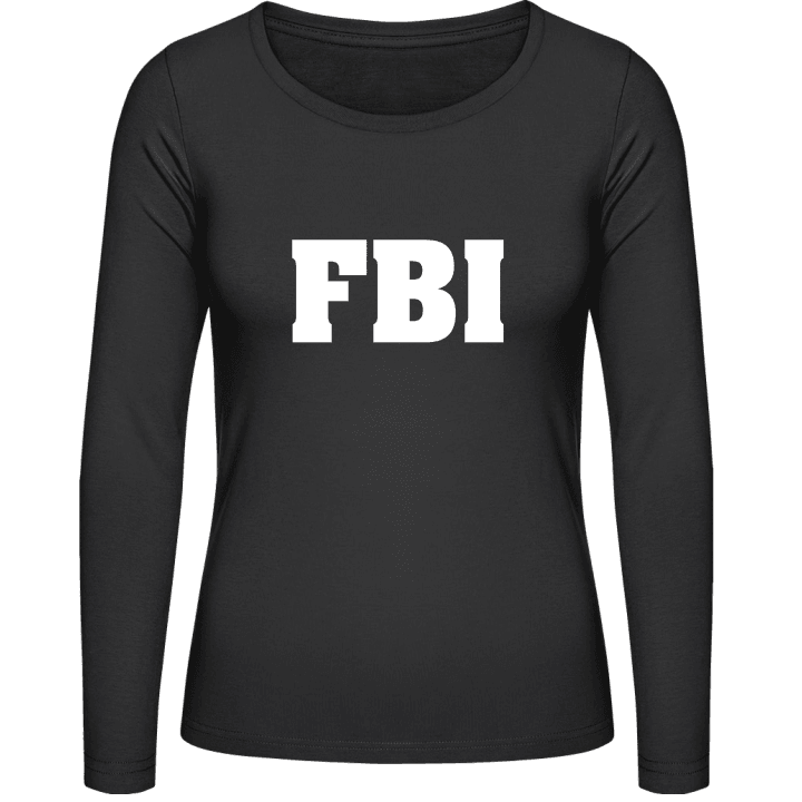 FBI Agent Vrouwen Lange Mouw Shirt contain pic