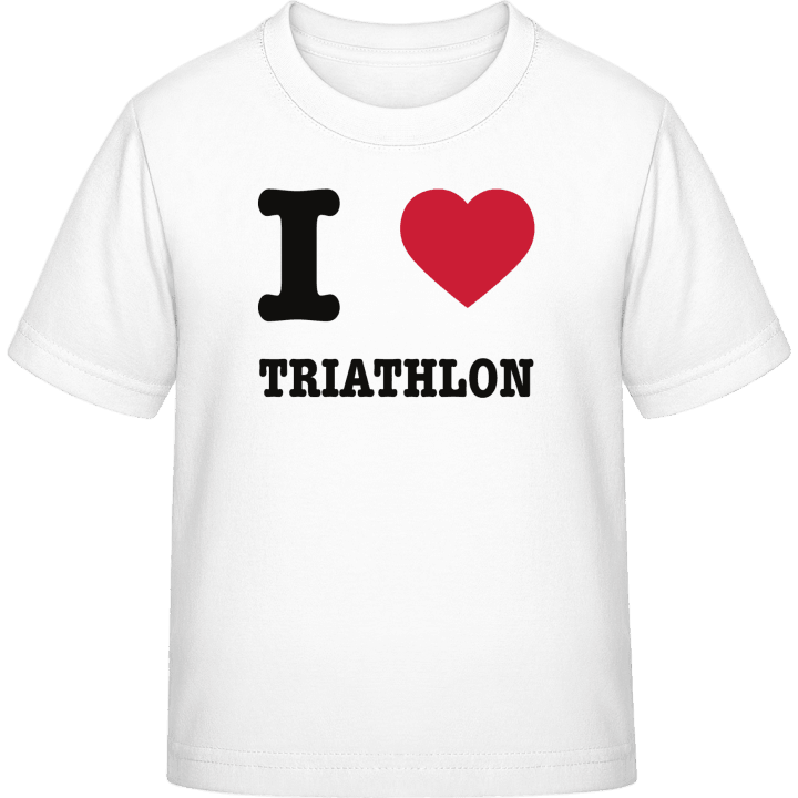 I Love Triathlon T-skjorte for barn contain pic