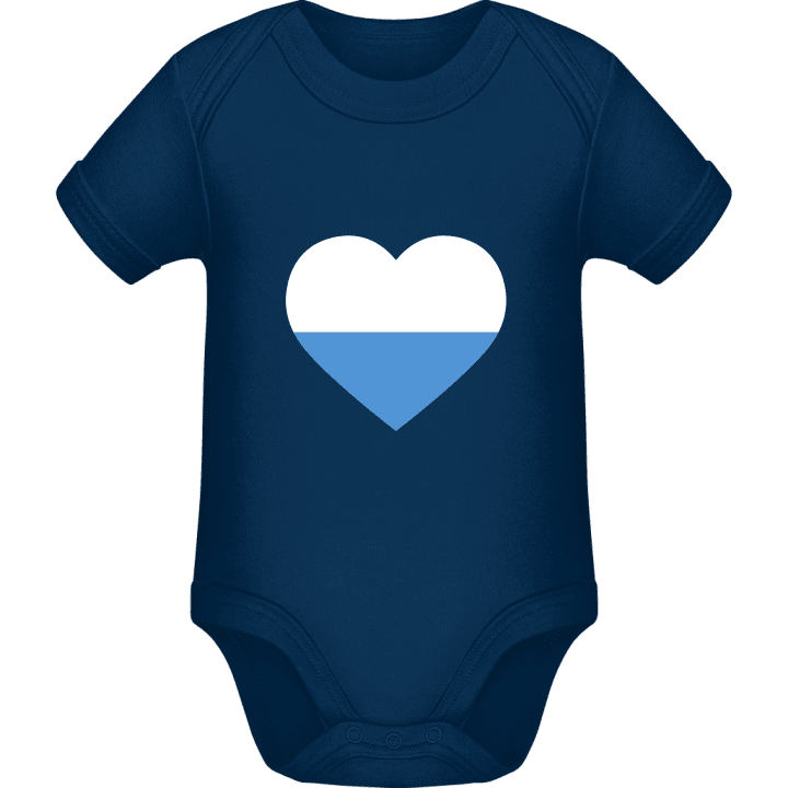 San Marino Heart Flag Baby Romper contain pic