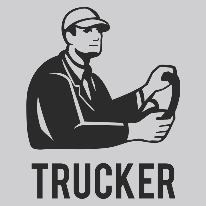 Trucker Driving Huvtröja 0 image