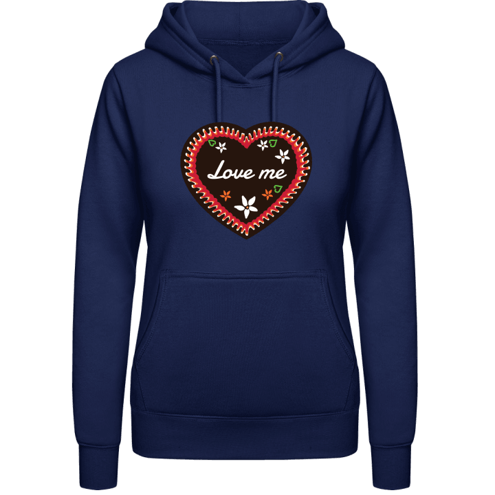 Love Me Gingerbread Heart Women Hoodie contain pic