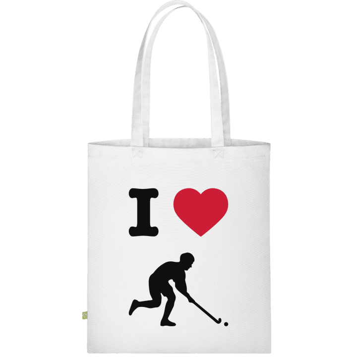I Heart Field Hockey Logo Sac en tissu contain pic