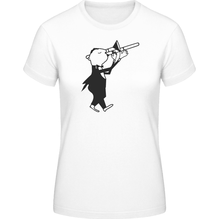 Trombonist Illustration Vrouwen T-shirt contain pic