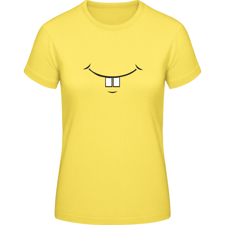 Smiley Face Rabbit Bunny T-shirt för kvinnor 0 image