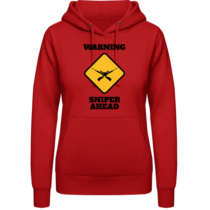 Warning Sniper Ahead Sweat à capuche pour femme contain pic