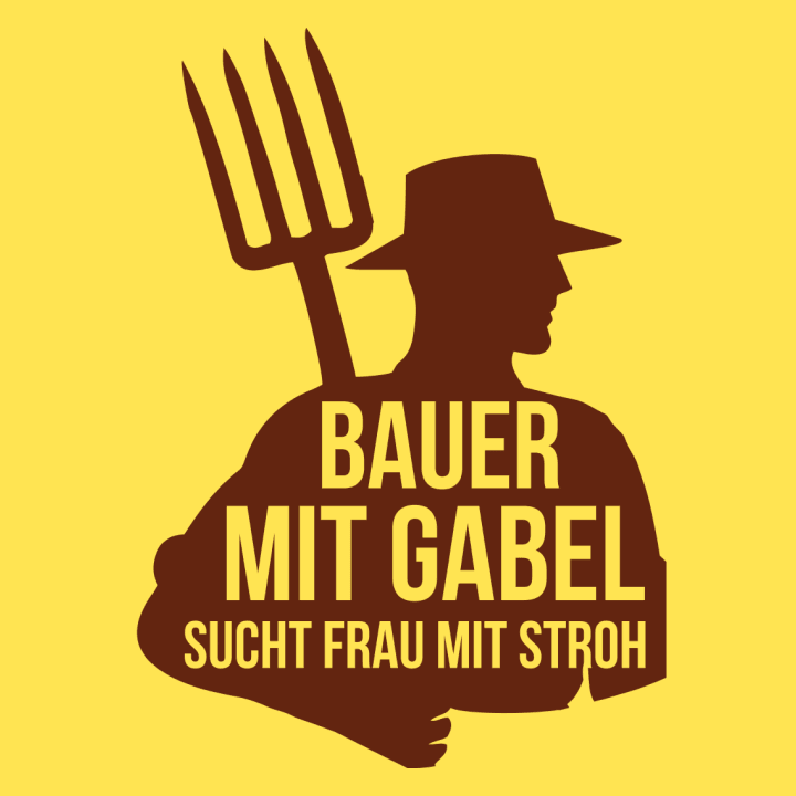 Bauer mit Gabel sucht Frau mit Stroh T-shirt à manches longues 0 image