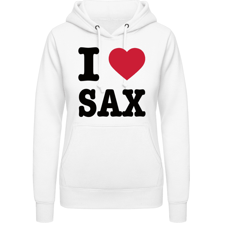 I Love Sax Sweat à capuche pour femme contain pic