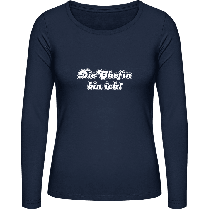 Chefin Frauen Langarmshirt contain pic