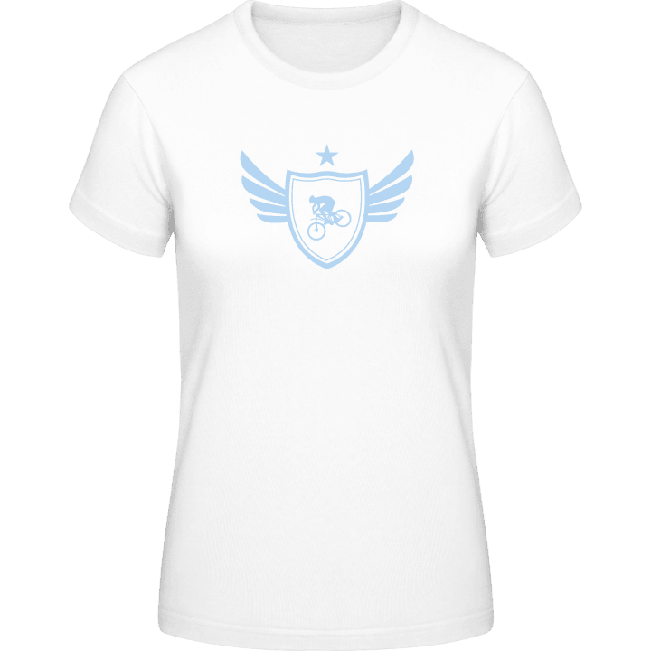 Mountain Bike Star Winged T-skjorte for kvinner contain pic